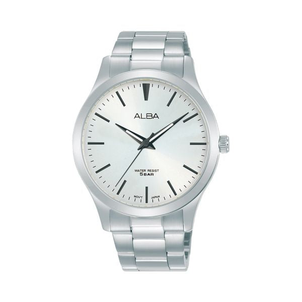 ALBA Men's Hand Watch STANDARD Stainless Band, Silver Dial ARSY95X1