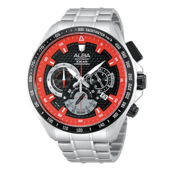 ALBA Men's Hand Watch PRESTIGE Stainless Band, Black Dial AU2119X1