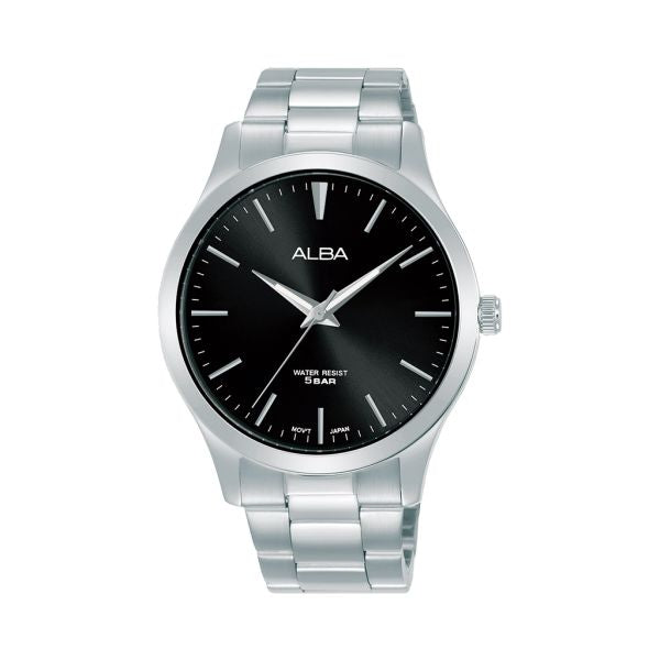 ALBA Men's Hand Watch STANDARD Stainless Band, Black Dial ARSY99X1
