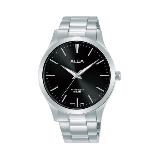 ALBA Men's Hand Watch STANDARD Stainless Band, Black Dial ARSY99X1